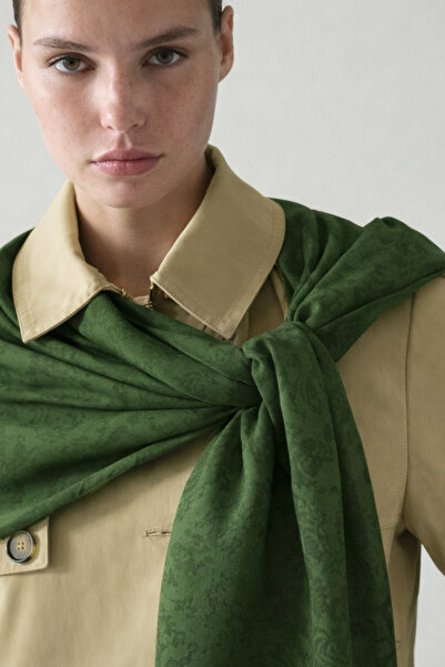 KRAFTELLA وشاح من الخيزران ذو ملمس مميز/وشاح ناعم بتصميم تراثي/وشاح طبيعي أنيق