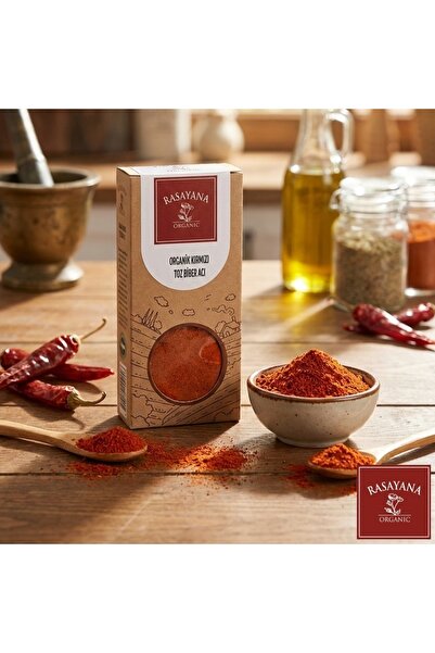 Rasayana Organik Kırmızı Toz Biber (Acı) 50 Gr