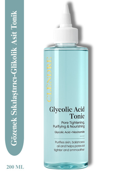 CLENDRE Glikolik Asit Tonik – Gözenek Sıkılaştırıcı & Leke Karşıtı-200 ML