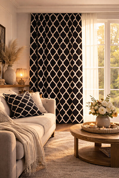 SasoHome Siyah Zemin Üzerine Love - Home Sweet Home Desenli 140 X 270 Cm Kali...