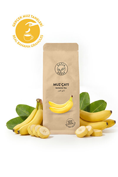 Kayla Gurme Ballı Muz Çayı - Gerçek Muz Meyve Taneli Çay - 1 kg