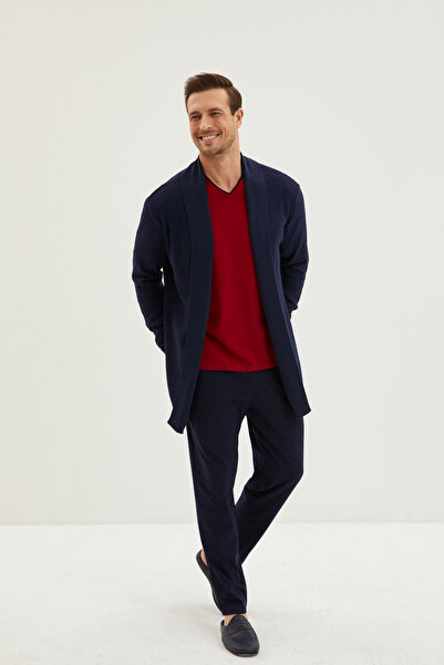 Kiğılı Σετ Πιτζάμες Βαμβακερά Πλεκτά Πλεκτά με σχέδιο Ζακάρ - 3 τεμαχίων