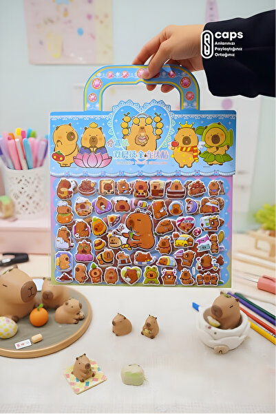 caps anlarınızı paylaştığınız ortağınız Kabartmalı 3D Puf Sticker Seti – 100+...