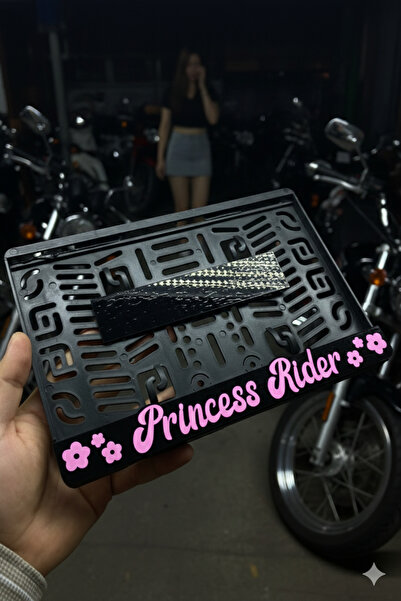 Yalıgraf Reklam Tabela Princess Rider Motor Plakalık Takmatik Pleksi Plakalık...