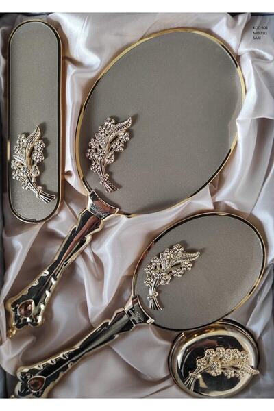 Ponciko CAMOMİLE Gelin Ayna Tarak Takımı