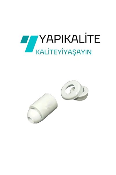 YAPI KALİTE 4 Adet Taharat Çubuğu Ucu Plastik Beyaz Taharet Borusu Ucu Perletörü Aparatı