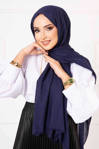 EBRUTESETTÜR شال بامبو باللون الأزرق الداكن