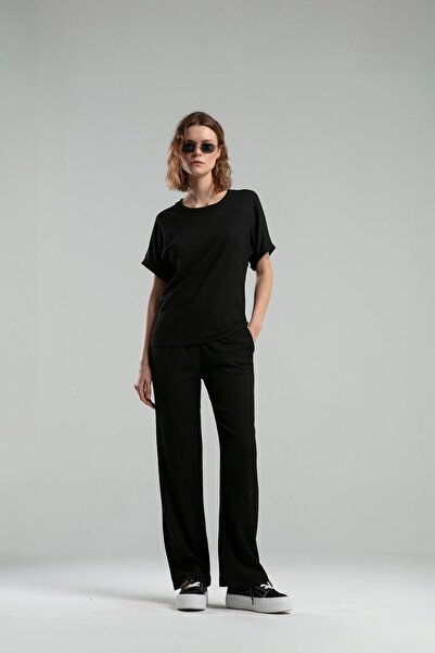 BENMANAJ Pantaloni negri de damă