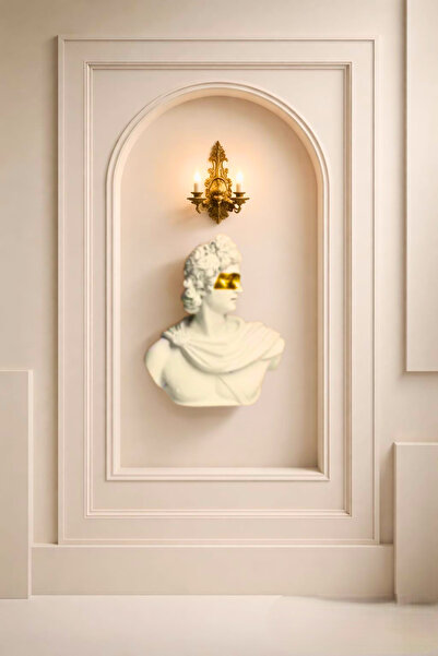 Yaratıcı sanatlar atölyesi Duvar Büstü Apollo Duvar Heykeli Dekoratif Asma Bü...