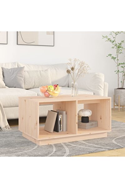 Concept Τραπεζάκι σαλονιού, 80x50x40 εκ., από μασίφ ξύλο πεύκου