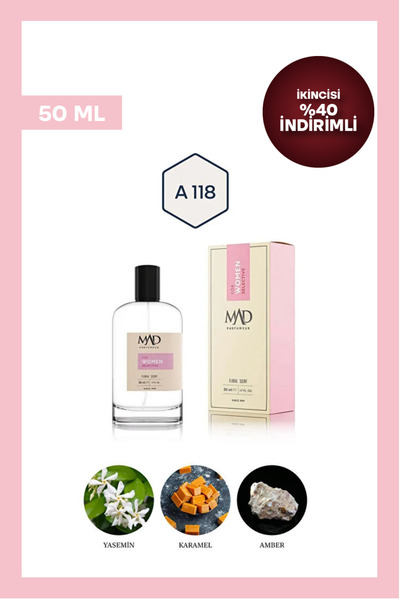Mad Parfüm Mad A118 Selective 50 ml Kadın Parfüm | Çiçeksi & Fresh Notalar