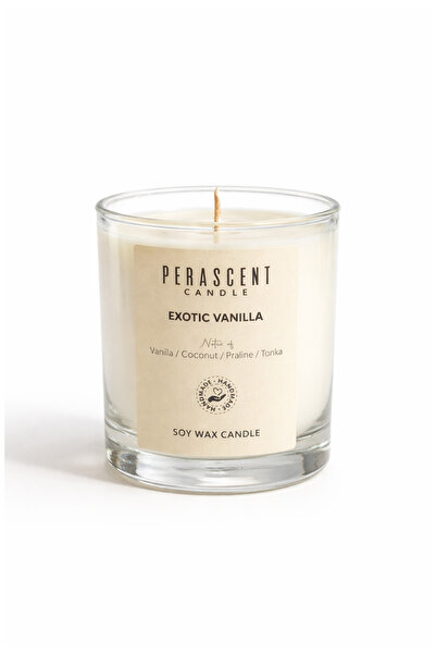 Perascent Vanilya Kokulu Exotic Vanilla Doğal Soyawax Bardak Mum