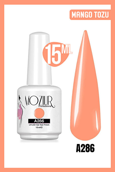 MOZIUR Kalıcı Oje Uv Led A286 (TURUNCU SERİSİ) 15ml