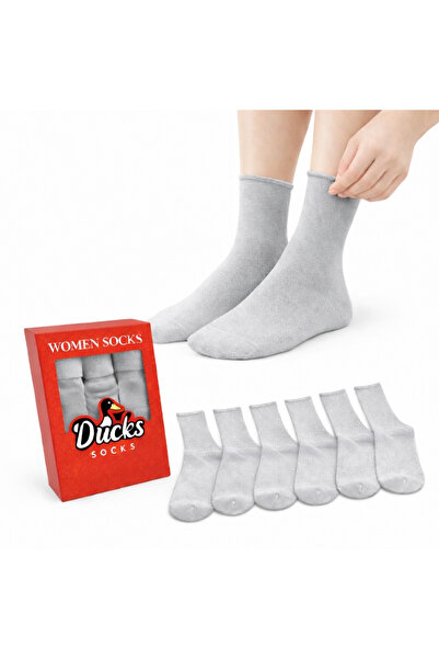 KaeLaurean Șosete din bumbac, fără elastic, gri, fără sudură, elastice, fără ...