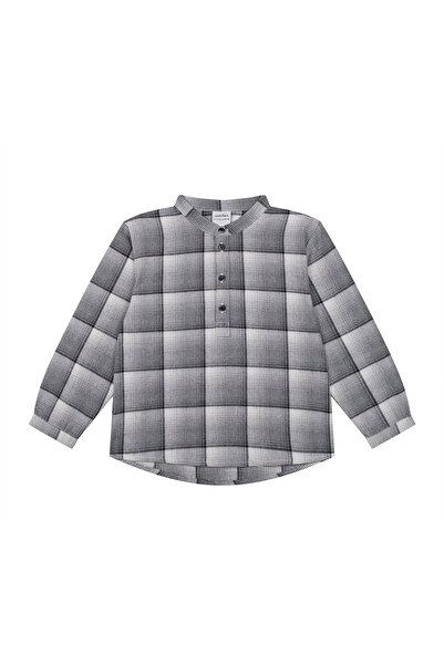 Antebies Gray Plaid Boys' Shirt
