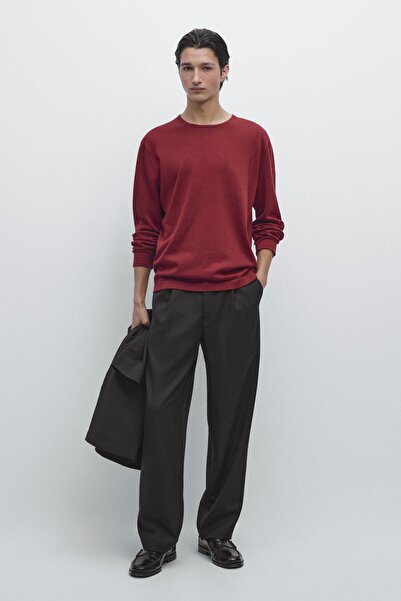 Massimo Dutti Bisiklet yaka pamuklu triko kazak