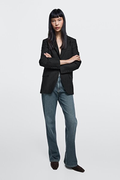 Massimo Dutti Yüksek bel bootcut jean