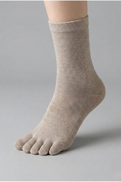 Luminos Butik Bamboo Toe Beige Socks |   Anti-Odor and Anti-Mold |   Sweat Ab...