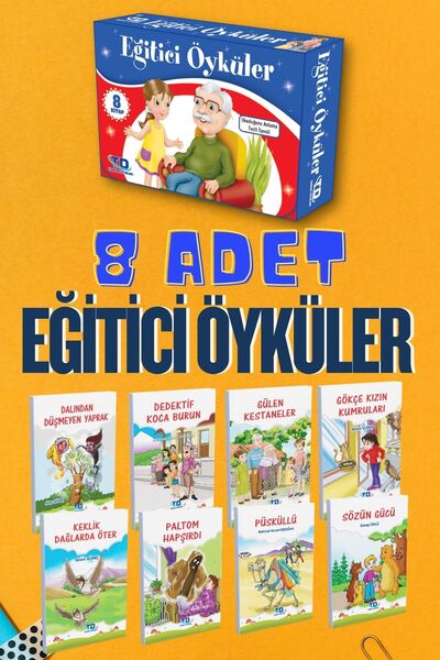 Tandem Yayınları EĞİTİCİ ÖYKÜLER DİZİSİ KUTULU ( 8 KİTAP )