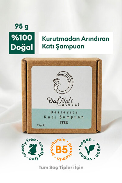 DAFNELİ %100 Doğal Katı Şampuan, Besleyici, Arındırıcı ve Güçlendirici Bakım,...