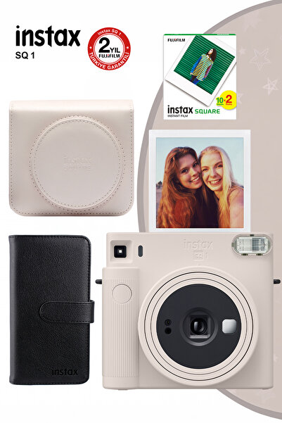 Fujifilm Instax Sq1 Beyaz Fotoğraf Makinesi Ve Hediye Seti 1
