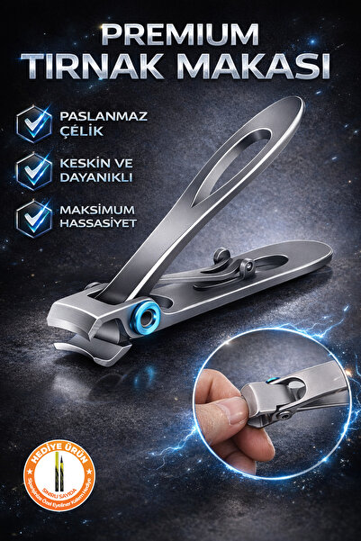 Ocean Ultra Geniş Ağızlı Paslanmaz Tırnak Makası (kalın,mantarlı,sert Tırnakl...