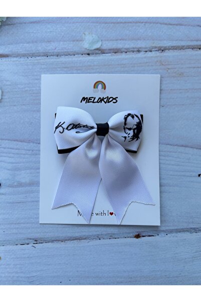 MeloKids 10 November White Ribbon Ataturk Themed Clip Buckle
