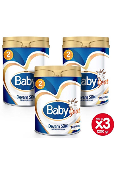 Baby Goat 2 Keçi Sütü Bazlı Devam Sütü 400 gr X 3 Adet