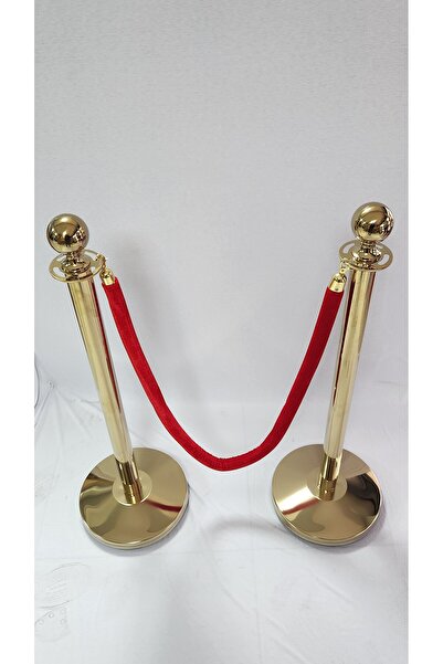 HCA LİMİTED Gold / Sarı 2 duba 1 halat Set Protokol Bariyeri