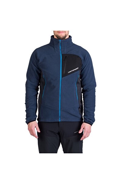 NORTHFINDER Fleece trekking barbati Fluvio-Bleumarin/Negru-M