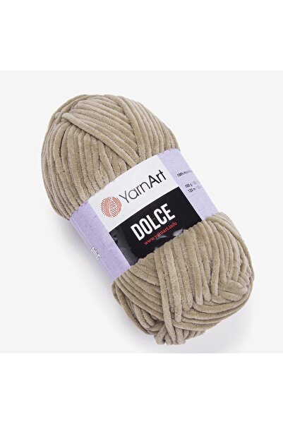 Yarnart دولتشي - خيط حياكة يدوي من القطيفة باللون الأخضر-798