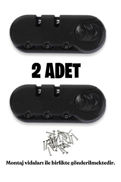 My Valice Valiz Kilidi Şifreli Kilit 2 Adet - Mobilya Kulpları - Büyük Boy