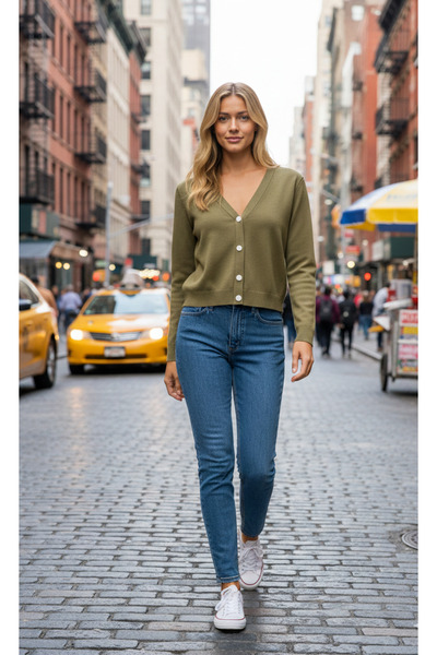 VAKKUM HIRKA DÜĞMELİ HAKİ