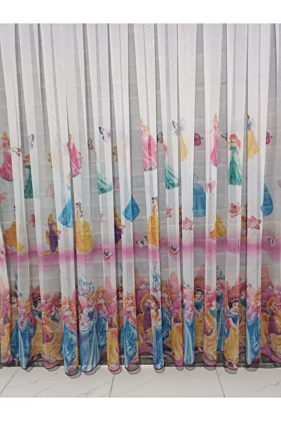 MİR KIZ ÇOCUK DESENLİ TÜL PERDE YIKANABİLİR ÜTÜ İSTEMEZ 1/3 SIK PİLELİ