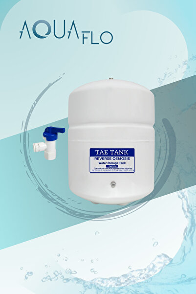 AQUAFLO Su Arıtma Cihazı Çelik Tankı 8 Lt (Vana Hediyeli)