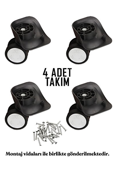 My Valice Valiz Tekerleği Çift Teker 01 4 Adet Gri