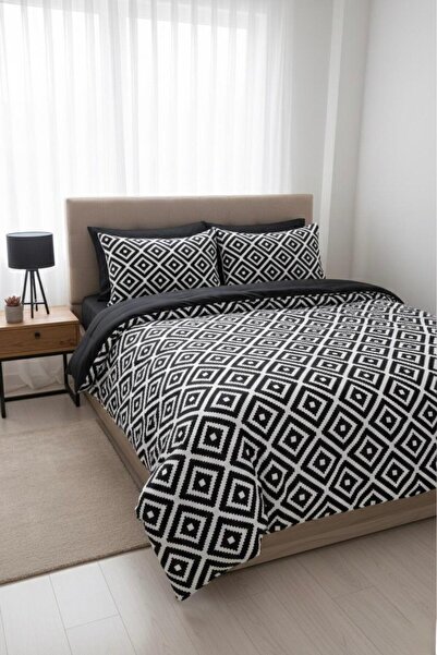 üntaş Life Damak Çift Taraflı Lastikli Çarşaflı Çift Kişilik Nevresim Takımı ...