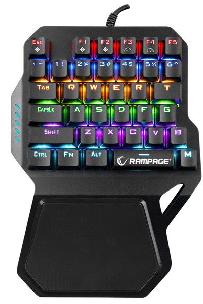 Rampage Kb-r77 Rainbow Backlight Mavi Switch Mekanik Klavye Usb 36 Tuşlu Mini...