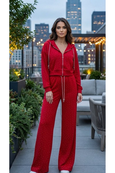 Maximix taşlı eşofman takım