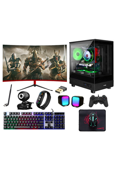 TURBOX Tx6207 i7 7700 16GB Ram 512GB SSD 8GB RX580 27 inç 100Hz Curved Oem Paket