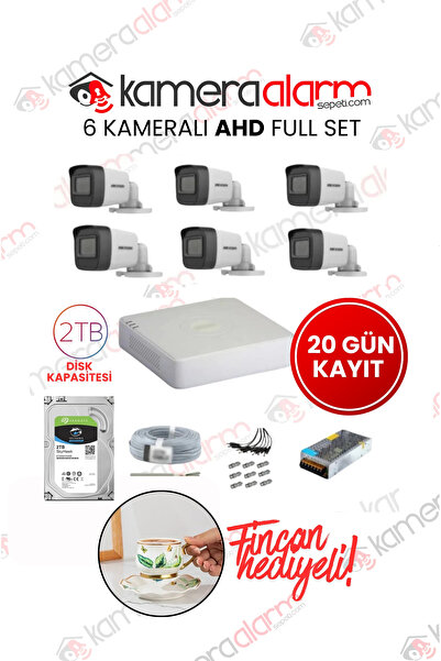 Hikvision Haıkon 6 Kameralı Güvenlik Kamera Hazır Set