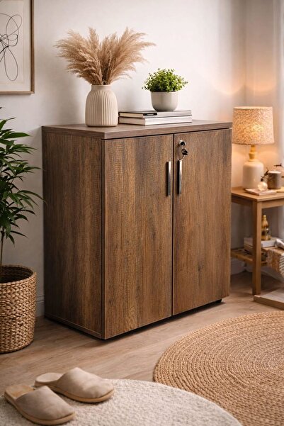 ADIM EBATLAMA 2 KAPAKLI ÇOK AMAÇLI DOLAP - DOSYA DOLABI