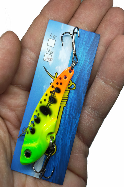 sr sazanrig 3D VIB 14 gr 5,5 cm Vibrasyon Metal Suni Yem