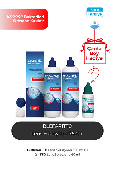 BLEFARİTTO Lens Solüsyonu 360 ml Ikili Paket