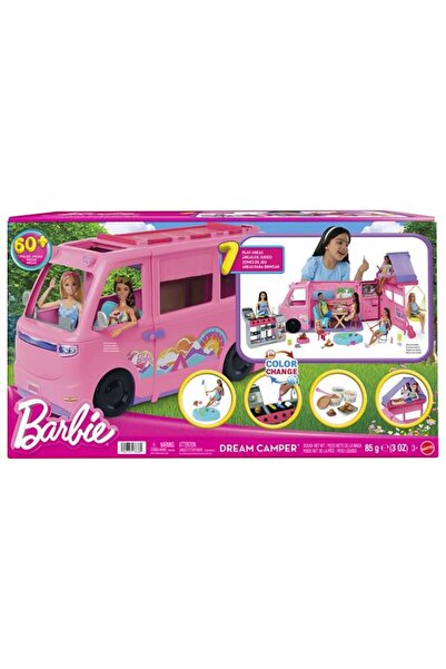 Barbie Σετ παιχνιδιού τροχόσπιτου ® 'Nin Dream με σκηνή οροφής, μπάρμπεκιου κ...