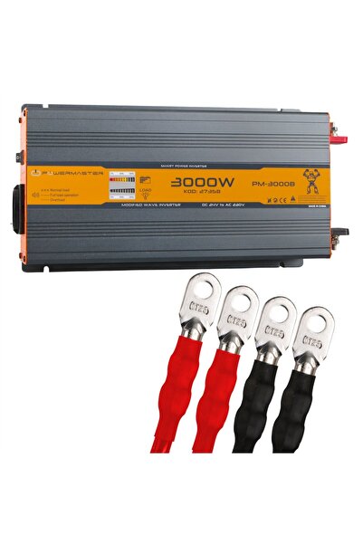 Powermaster PM-3000B 24 Volt 3000 Watt Power Inverter