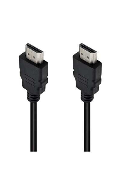 Powermaster PM-31396 Plastik Düz Siyah 50 Cm Poşetli HDMI Kablo