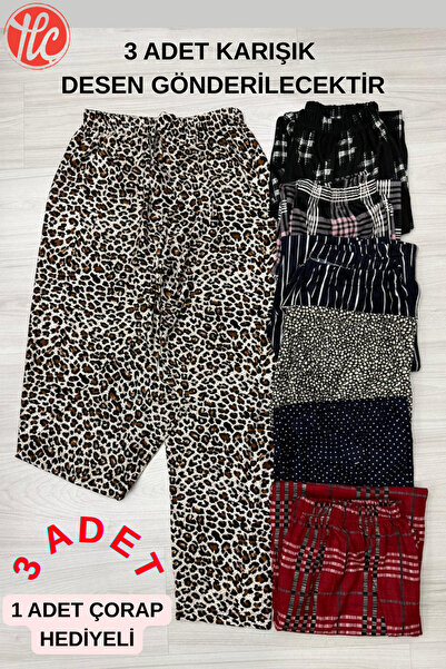 gd goldoremi Women's Ribbon Soft Seasonal Viscose Patterned Pocketless Pajama...