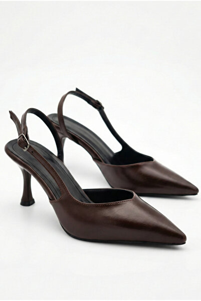 Shoesers Women's Asymmetrical Strappy Pointed Toe Elegant Slim Design Bitter ...