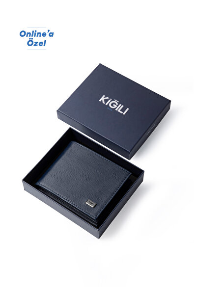Kiğılı Patterned Card Holder Wallet with Money Compartment and Gift Box